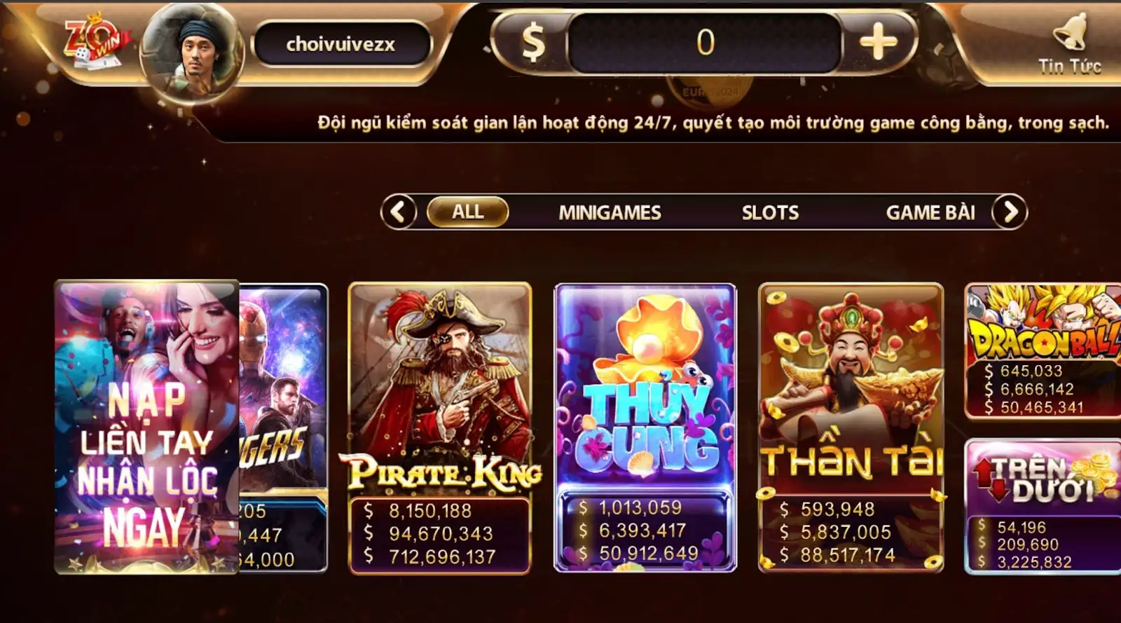 Hướng dẫn chơi bắn cá game bài đổi thưởng Zowin để thắng lớn