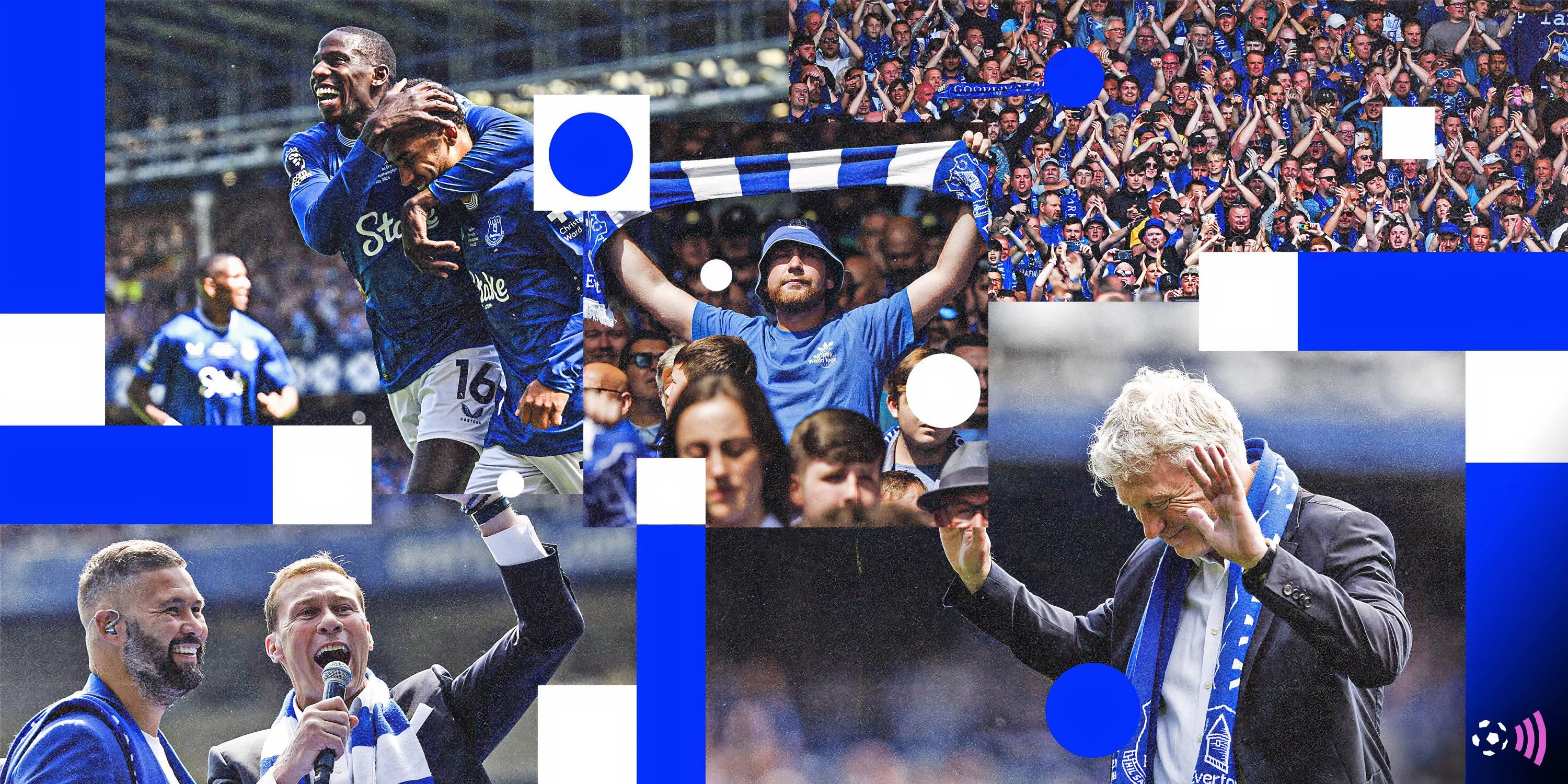 Biểu ngữ tạm biệt Goodison Park của người hâm mộ Everton