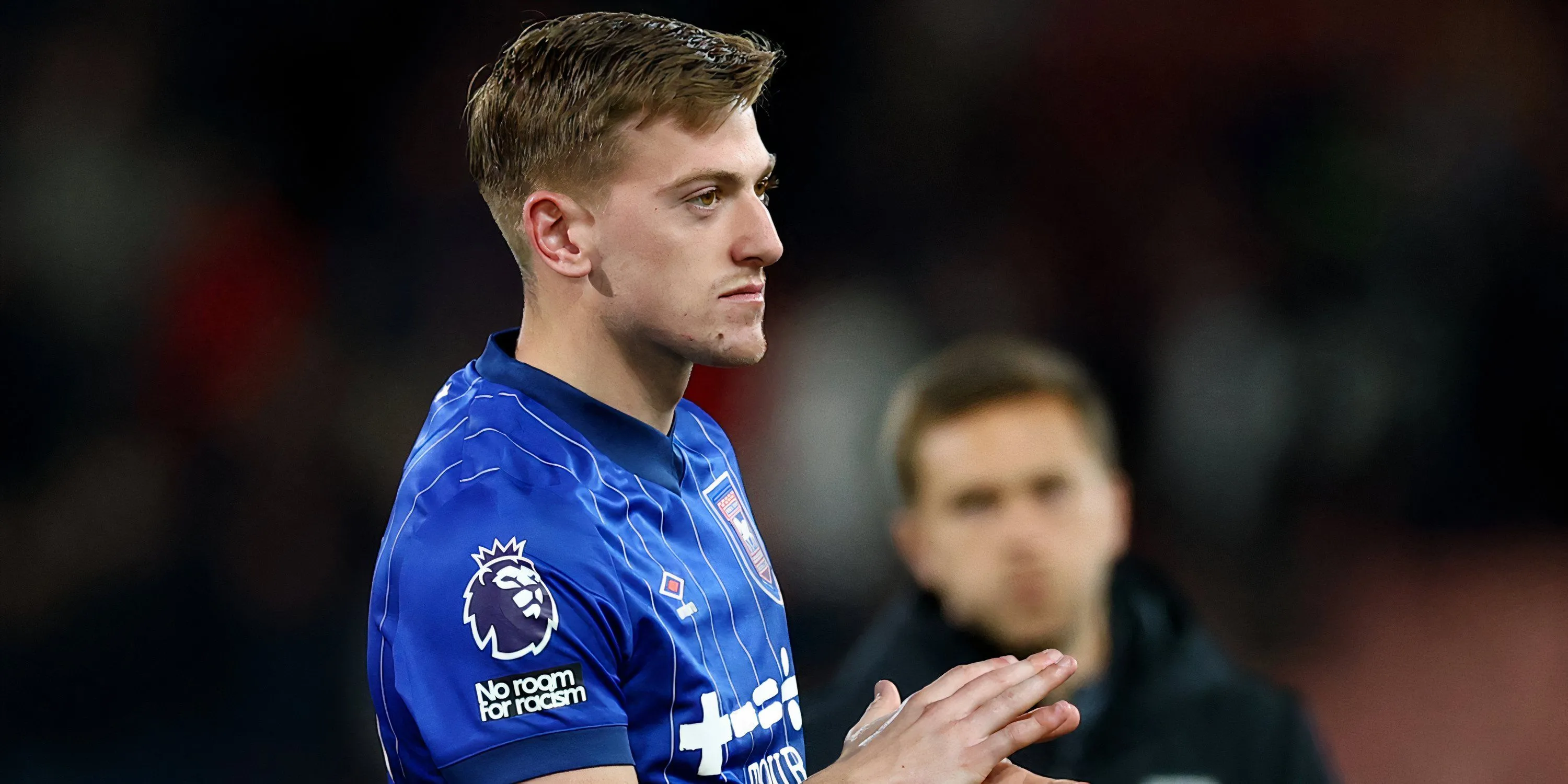 Tiền đạo Liam Delap trong màu áo Ipswich Town mục tiêu chuyển nhượng của West Ham