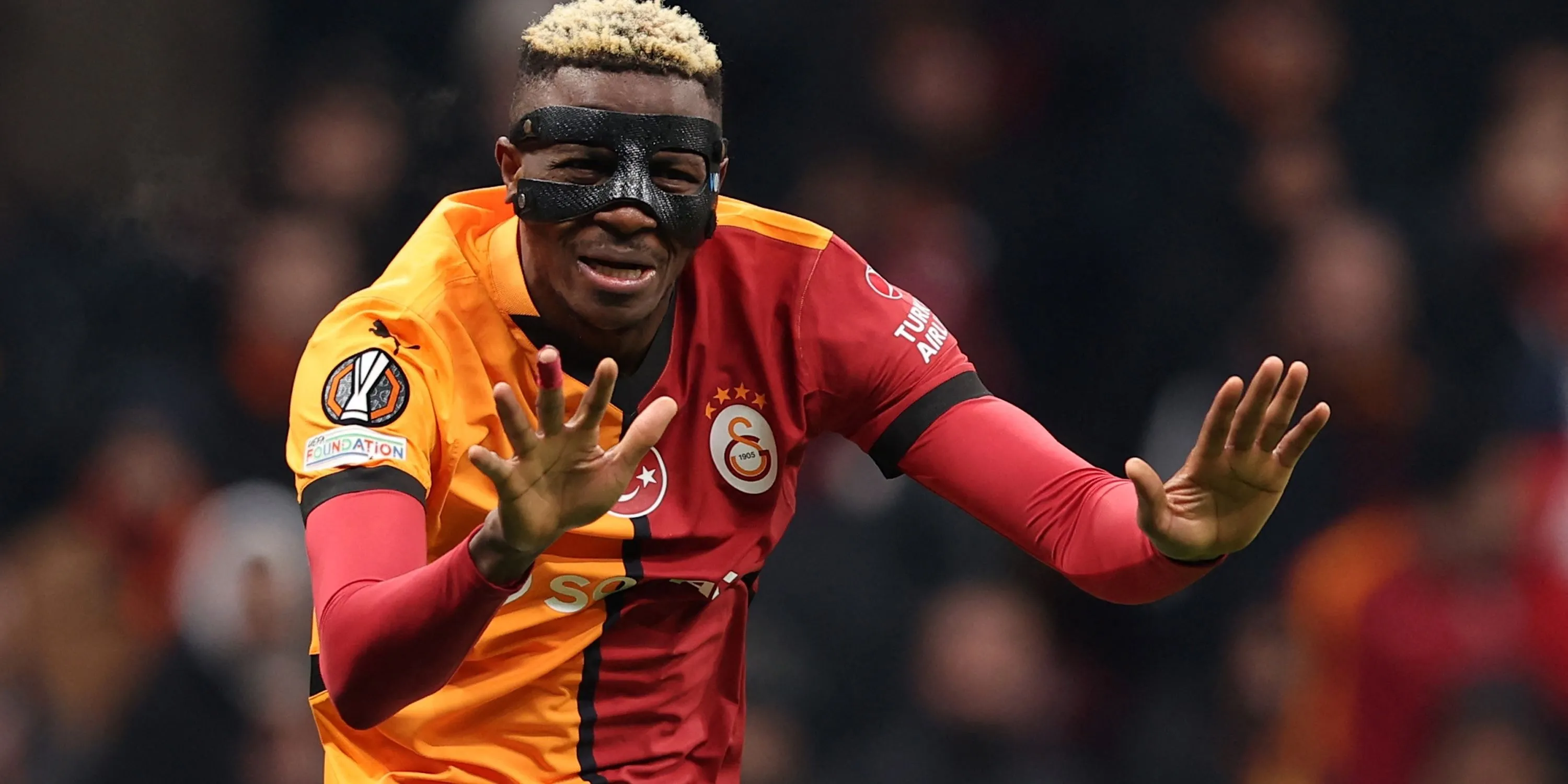Victor Osimhen của Galatasaray ăn mừng bàn thắng