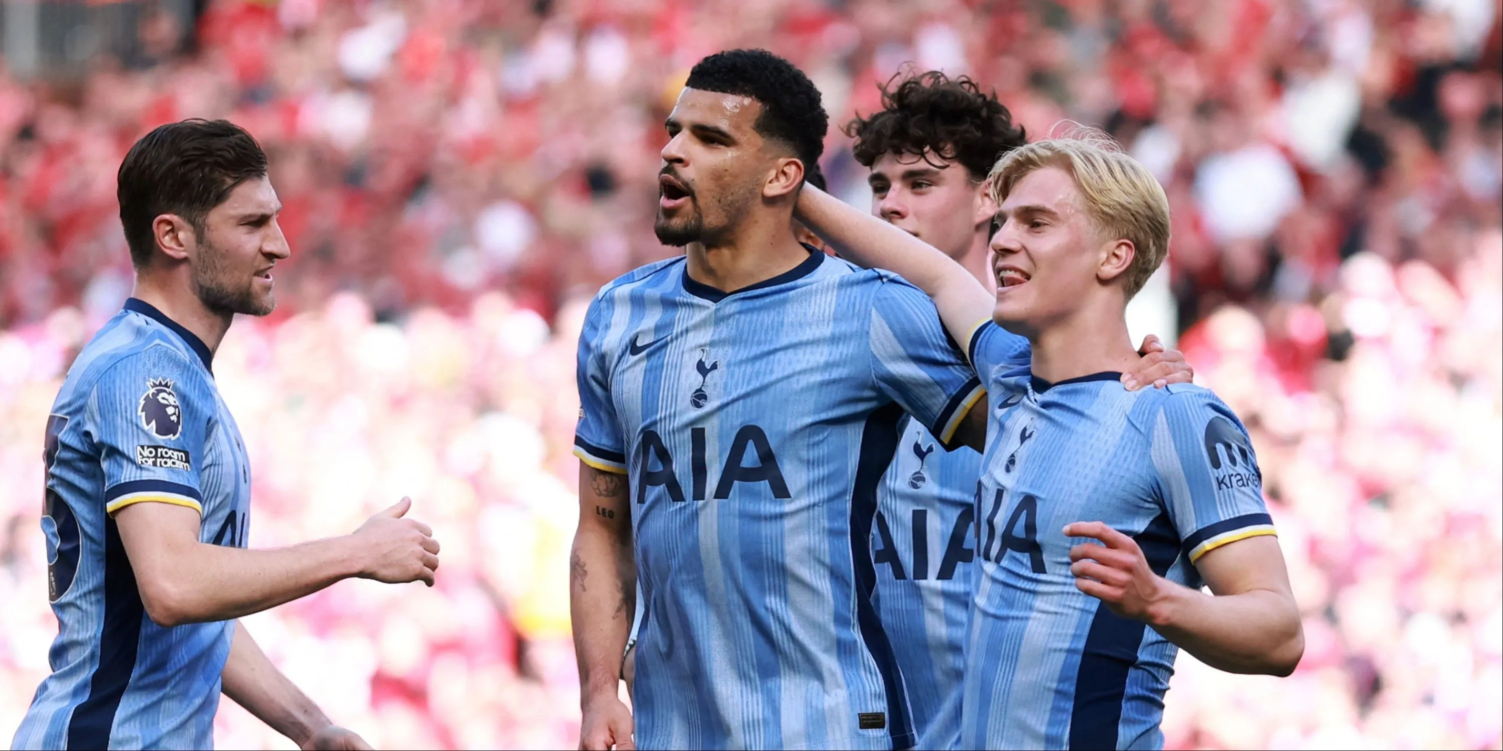 Cầu thủ trẻ Lucas Bergvall của Tottenham, người đã có một mùa giải ra mắt đầy hứa hẹn.