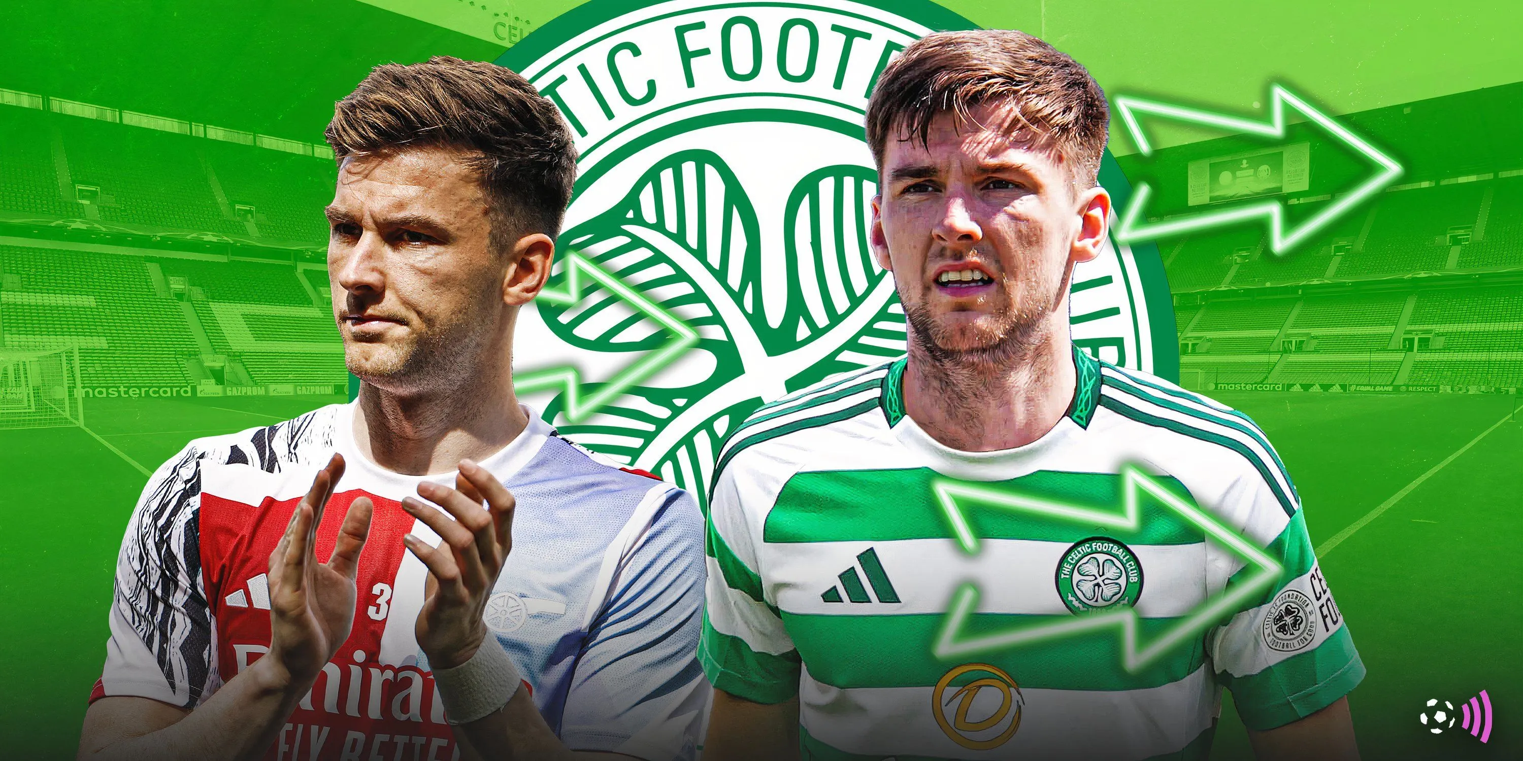 Hậu vệ Kieran Tierney trở lại Celtic từ Arsenal theo dạng chuyển nhượng tự do