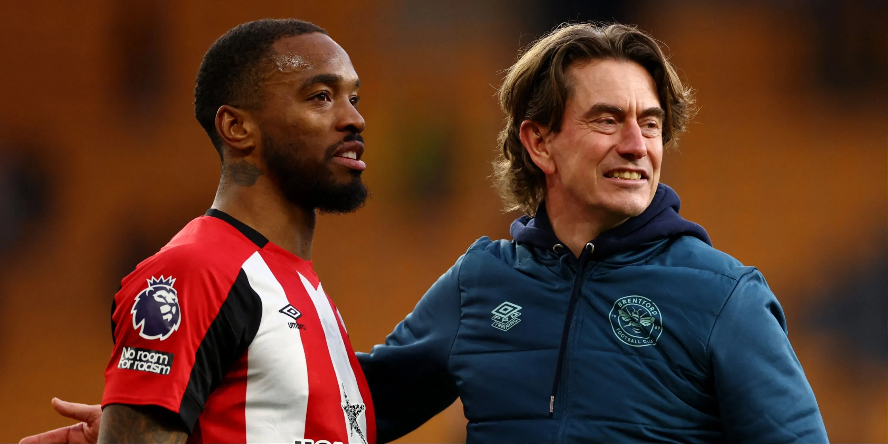 HLV Thomas Frank chỉ đạo Ivan Toney tại Brentford, minh họa cho phong cách làm việc của ông
