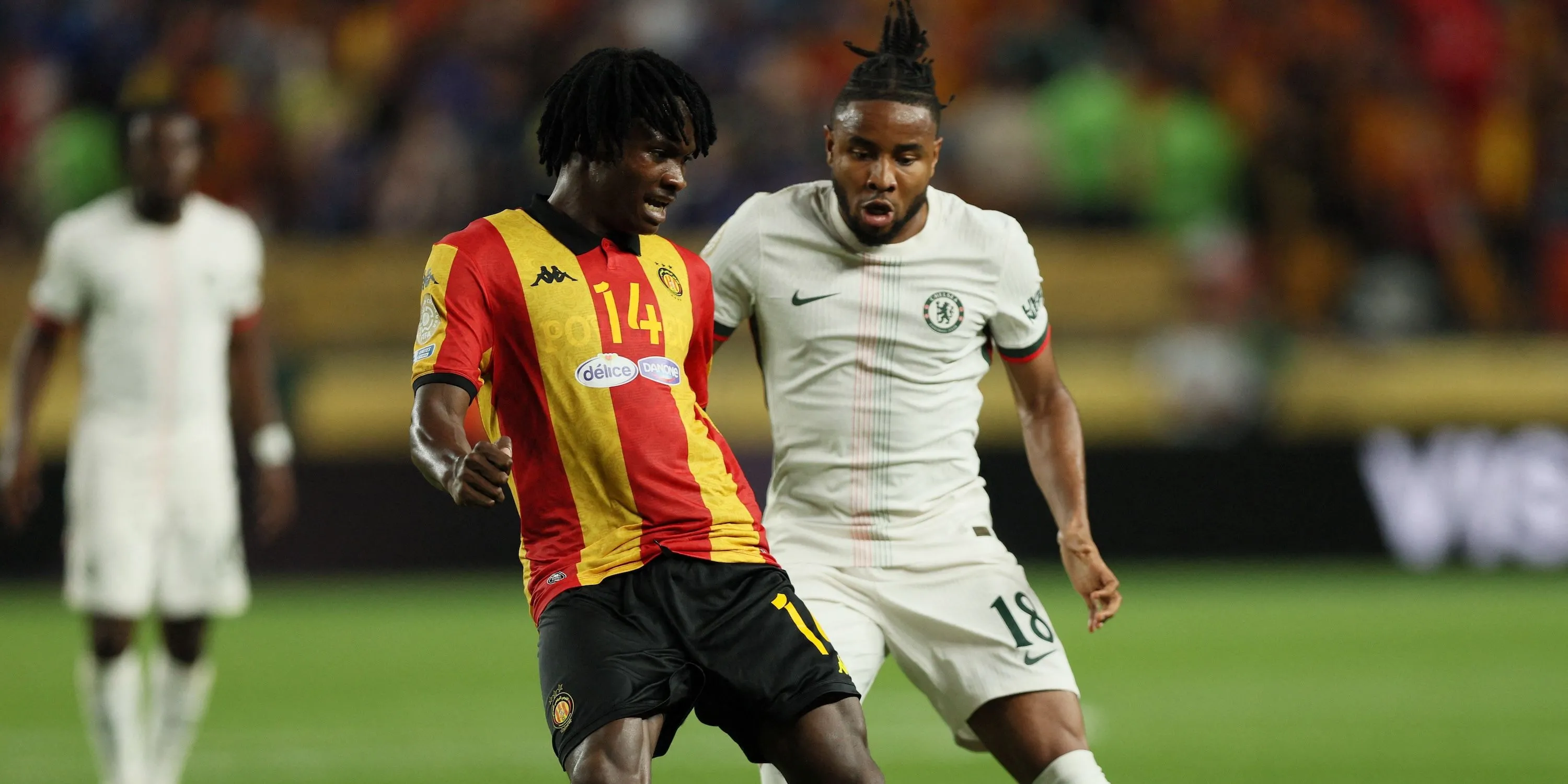 Christopher Nkunku trong màu áo Chelsea thi đấu