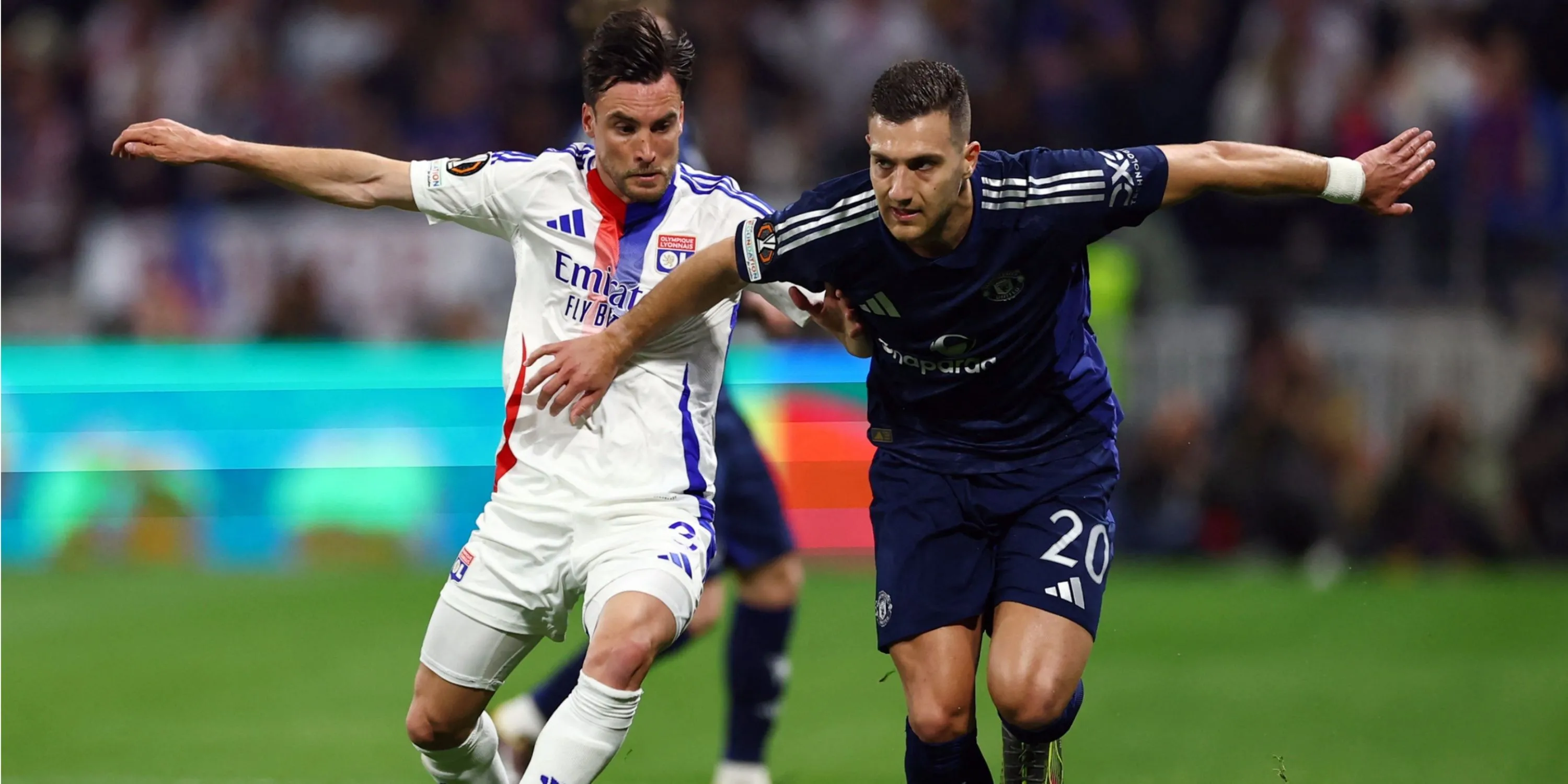 Hậu vệ trái Nicolas Tagliafico trong màu áo Lyon, mục tiêu chuyển nhượng tự do của Everton