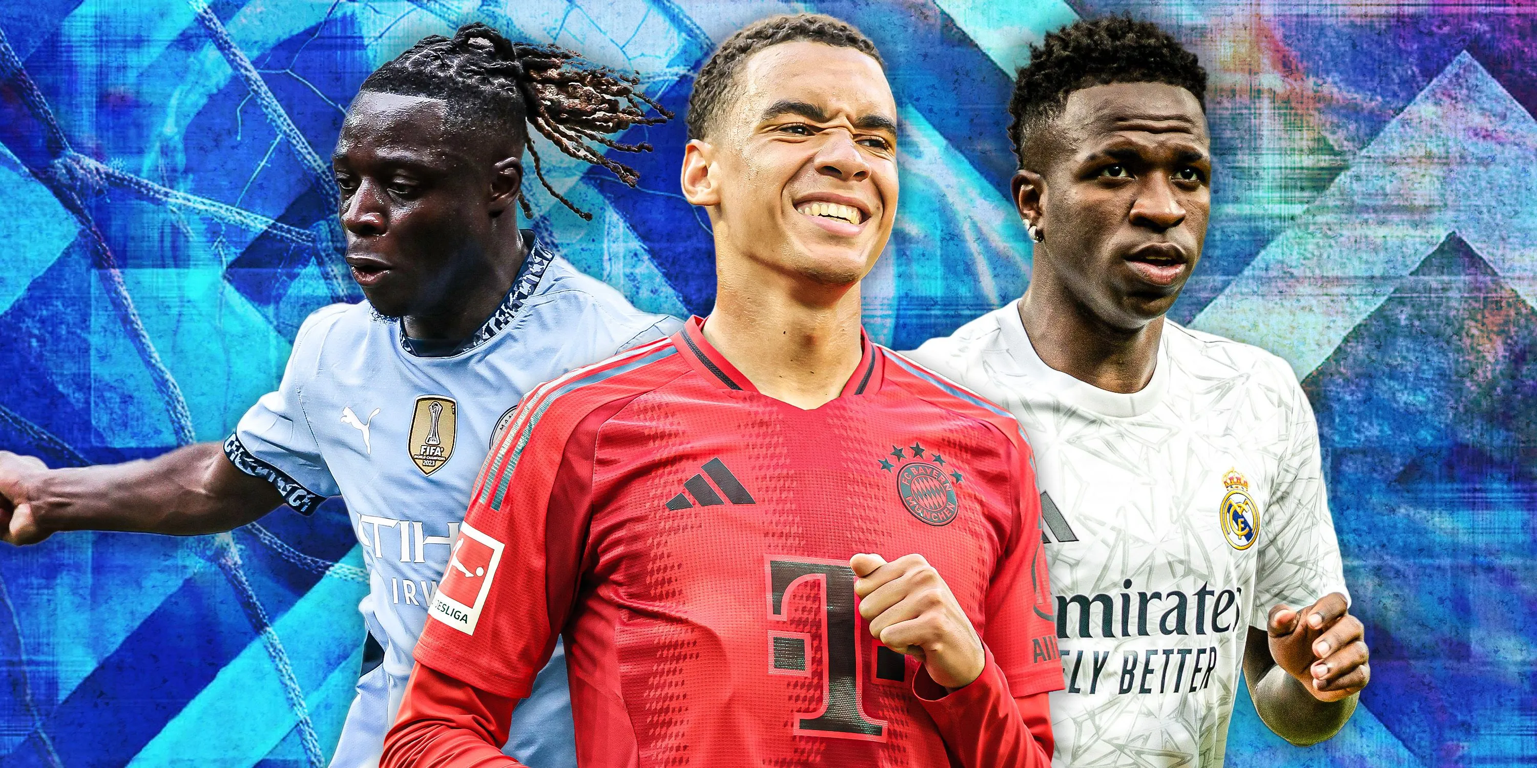 Jeremy Doku, Jamal Musiala và Vinicius Junior thể hiện kỹ năng rê bóng xuất sắc trong bóng đá thế giới