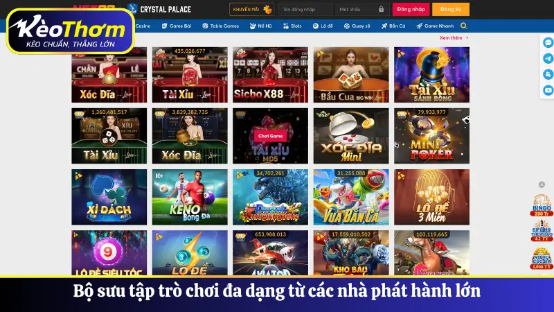 NET88 - Đánh Giá Độ Uy Tín, Bảo Mật Và Ưu Đãi Hấp Dẫn 2025 3 Bộ sưu tập trò chơi đa dạng từ các nhà phát hành lớn
