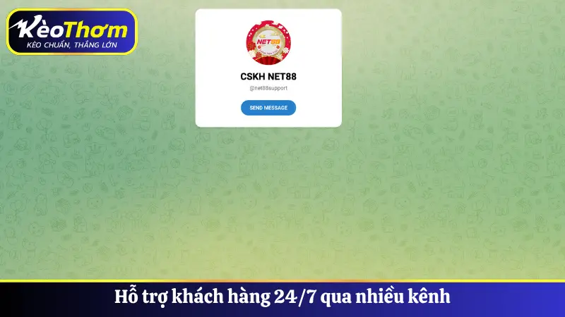 NET88 - Đánh Giá Độ Uy Tín, Bảo Mật Và Ưu Đãi Hấp Dẫn 2025 4 Hỗ trợ khách hàng 24/7 qua nhiều kênh