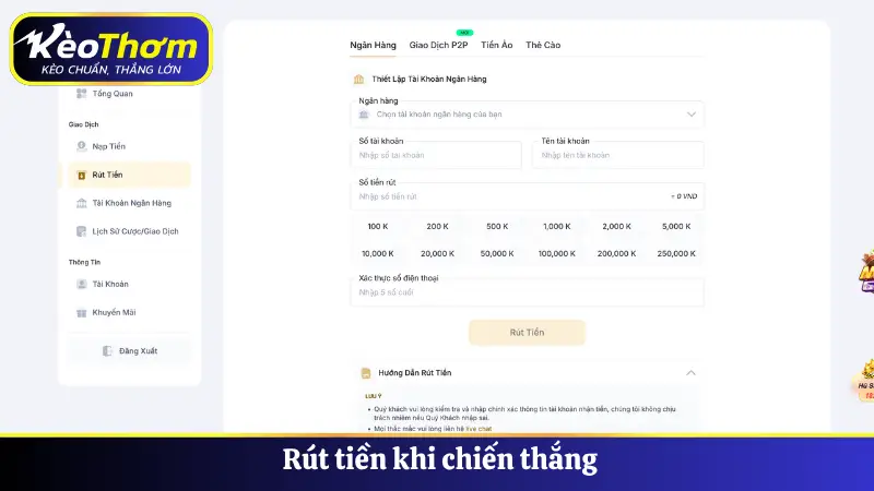 COBET - Nhà Cái Cá Cược Trực Tuyến Uy Tín, Minh Bạch Top Đầu 4 Rút tiền khi chiến thắng