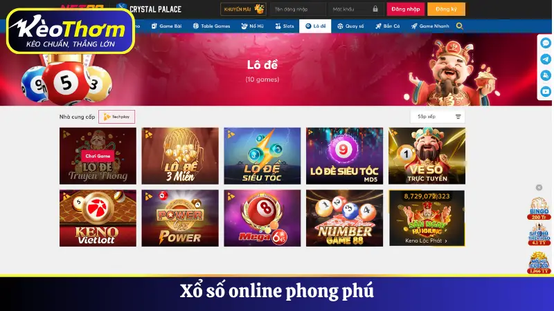 NET88 - Đánh Giá Độ Uy Tín, Bảo Mật Và Ưu Đãi Hấp Dẫn 2025 5 Xổ số online phong phú