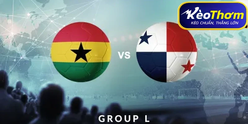 Dự kiến sơ đồ chiến thuật 4-2-3-1 của Ghana đối đầu với 4-4-2 của Panama.