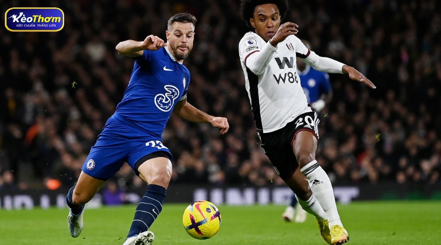 Đồ họa thống kê lịch sử đối đầu Chelsea gặp Fulham với sự vượt trội về số trận thắng của The Blues.