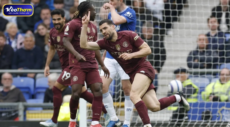 Bản đồ nhiệt cho thấy sự áp đảo của Man City khi bóng hầu như chỉ lăn bên phần sân của Everton.