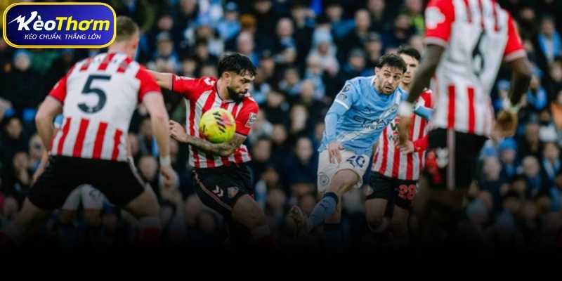 Phân tích điểm nóng số liệu thống kê Sunderland vs Man City