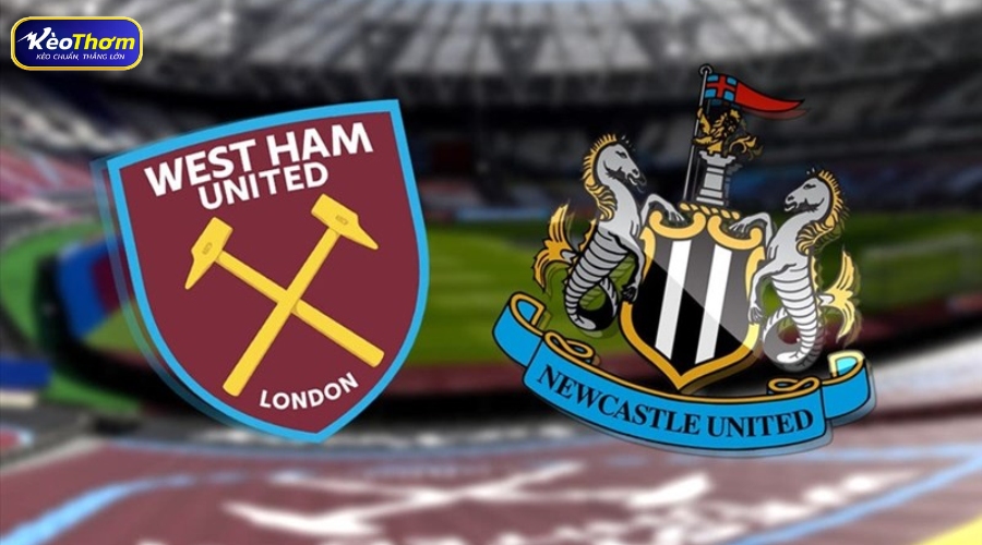 Đồ họa so sánh hiệu suất tấn công bùng nổ giữa West Ham và Newcastle trong mùa giải 2025/2026.